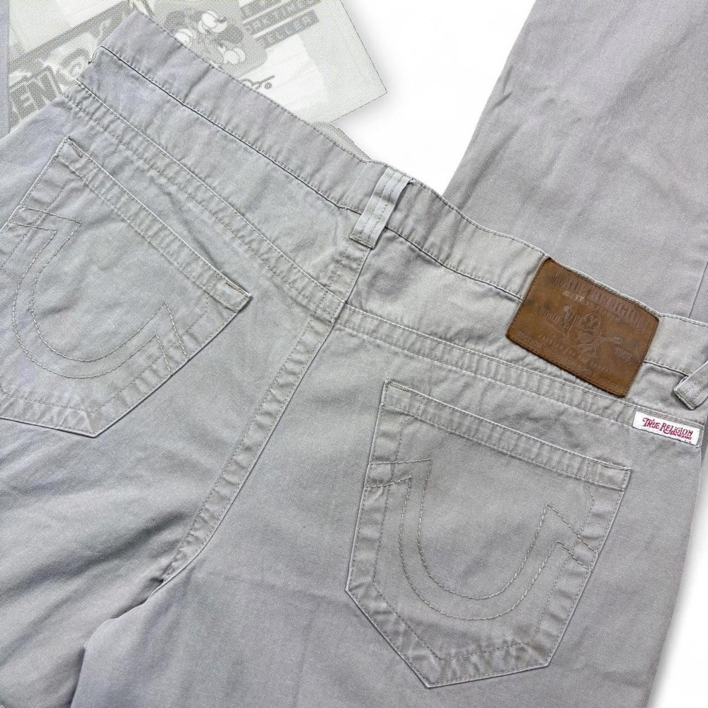 Vintage Y2K True Religion Khaki Tan Casual Wide Leg Western Bootcut Pants